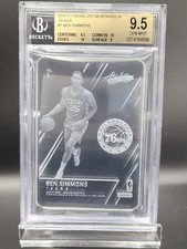 BEN SIMMONS 2016 PANINI ABSOLUTE ROOKIE GLASS CASE HIT RC BGS 9.5 GEM MINT! 