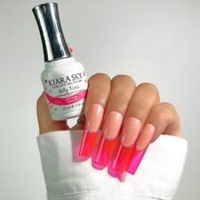 Kiara Sky Soak Off Gel Jelly Tints - Hot Pink - Sheer J207