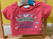 Build A Bear Workshop Pink Birthday Princess T-Shirt BABW