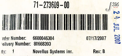 19840 NOVELLUS SHOWER HEAD FIXTURE (NEW) 71-273609-00 | eBay