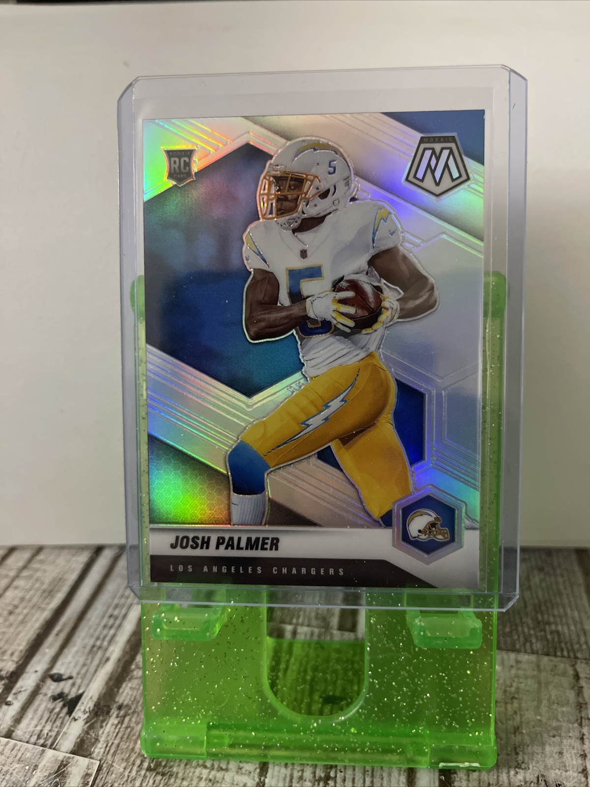 2021 Mosaic Josh Palmer Variation Silver Prizm #329-V | Los Angeles Chargers