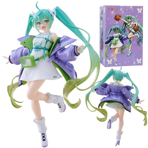 Modellino anime Hatsune Miku moda 19 cm abbigliamento casual action figure Miku - Foto 3 di 15