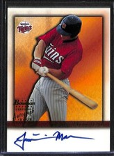 2001 Bowman Baseball Autograph #BA-JM Justin Morneau