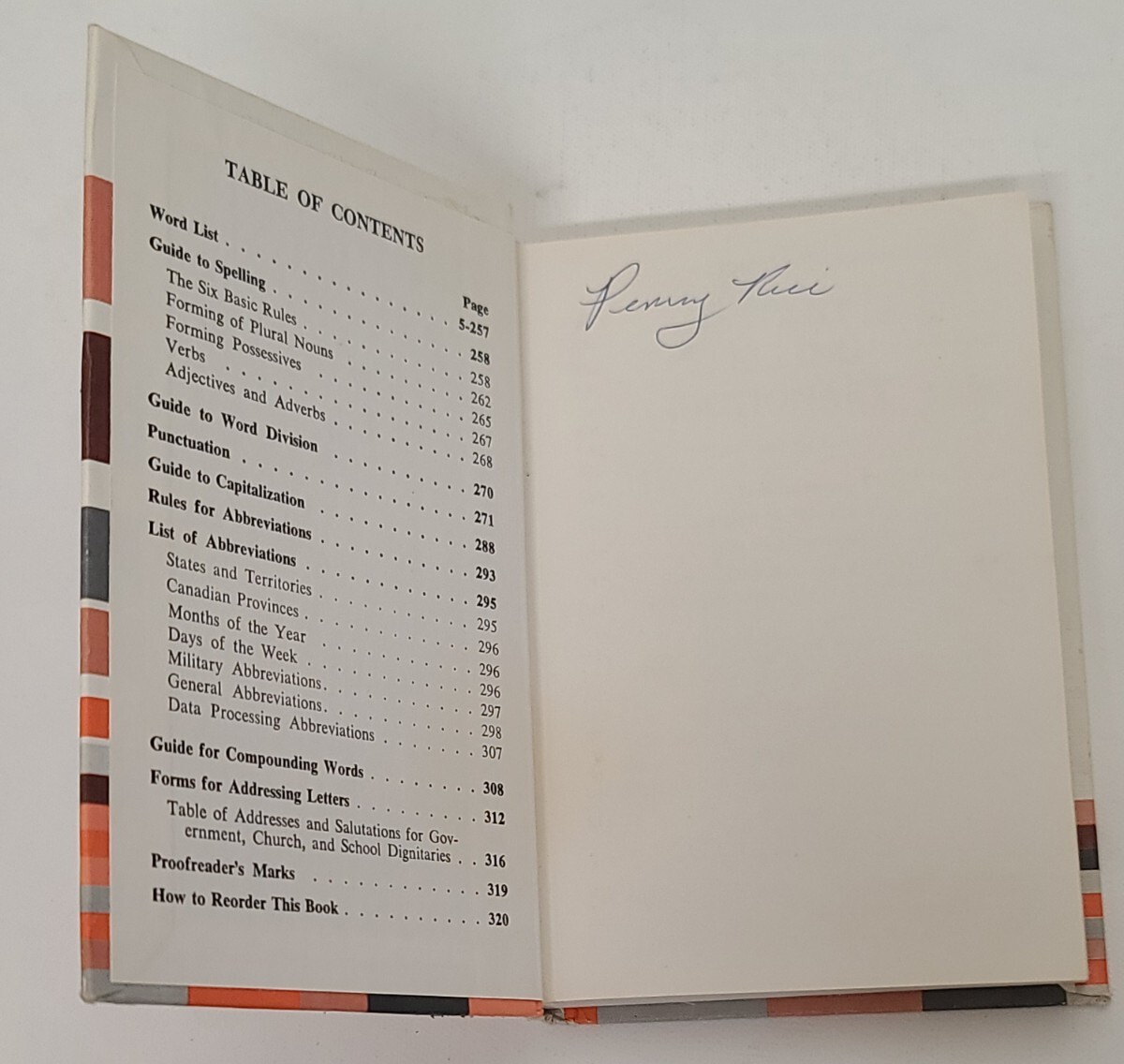 Instant Spelling Dictionary Vtg 60s 1967 School Text Book Word