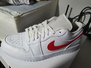 Air Jordan 1 Low White University Red Us W 11 M 9 5 Ebay