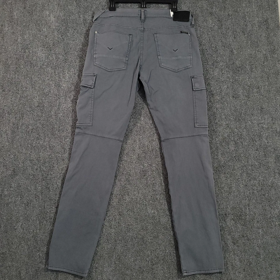 Мужские байкерские штаны Hudson Greyson Cargo 34x34 серые прямые эластичные Moto - Изображение 3 из 4