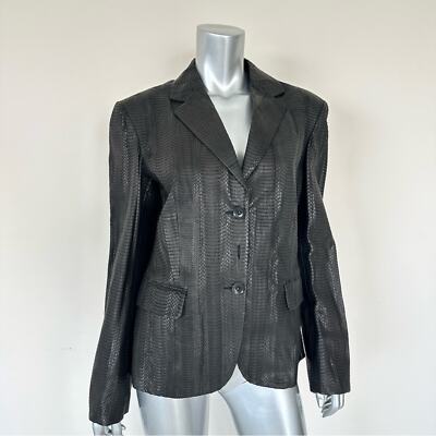 NWT!!! Brioni women snake skin leather blazer  size 12 US Retail 6500$