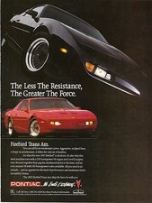 1991 Pontiac Firebird Trans Am Ad Poster 24 X 36 Inch Looks Great 1991 Pontiac Firebird Trans Am Ad Poster 24 X 36 Inch Looks Great