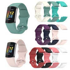 For Fitbit Charge 5 6 Replacement Strap Sports Silicone Wristband Watch Band
