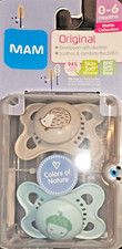 MAM Original Colors of Nature Matte Collection 0-6 months Pacifiers BPA BPS Free
