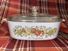 RARE Vintage Corning Ware 1960 - 1970  2 Qt La Marjolaine Spice Of Life A-2-B