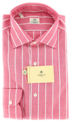 Luigi Borrelli Rosa Gestreift Hemd - Extra Slim - (EV1904RIO)