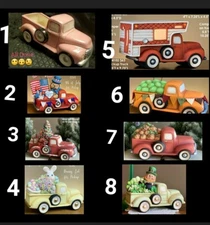 Clay Magic Truck or Truck w/ Insert 4 U 2 Pick From Unpainted Ceramic Bisque 