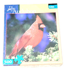 Audubon Northern Cardinal II Puzzle Buffalo Games 500 Pc 18"  18" Sealed