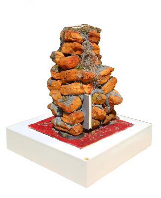 Stephen G. Rhodes, Ruined Ruskin Lamp of Lump, Cast Eurythane Foam Bricks, John