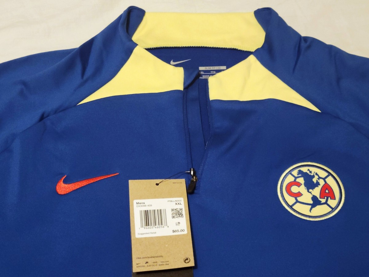 Nike Dri-Fit Club América Strike Drill Soccer Training Top 1/4 Zip