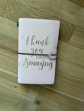 Leather Journal Pink New