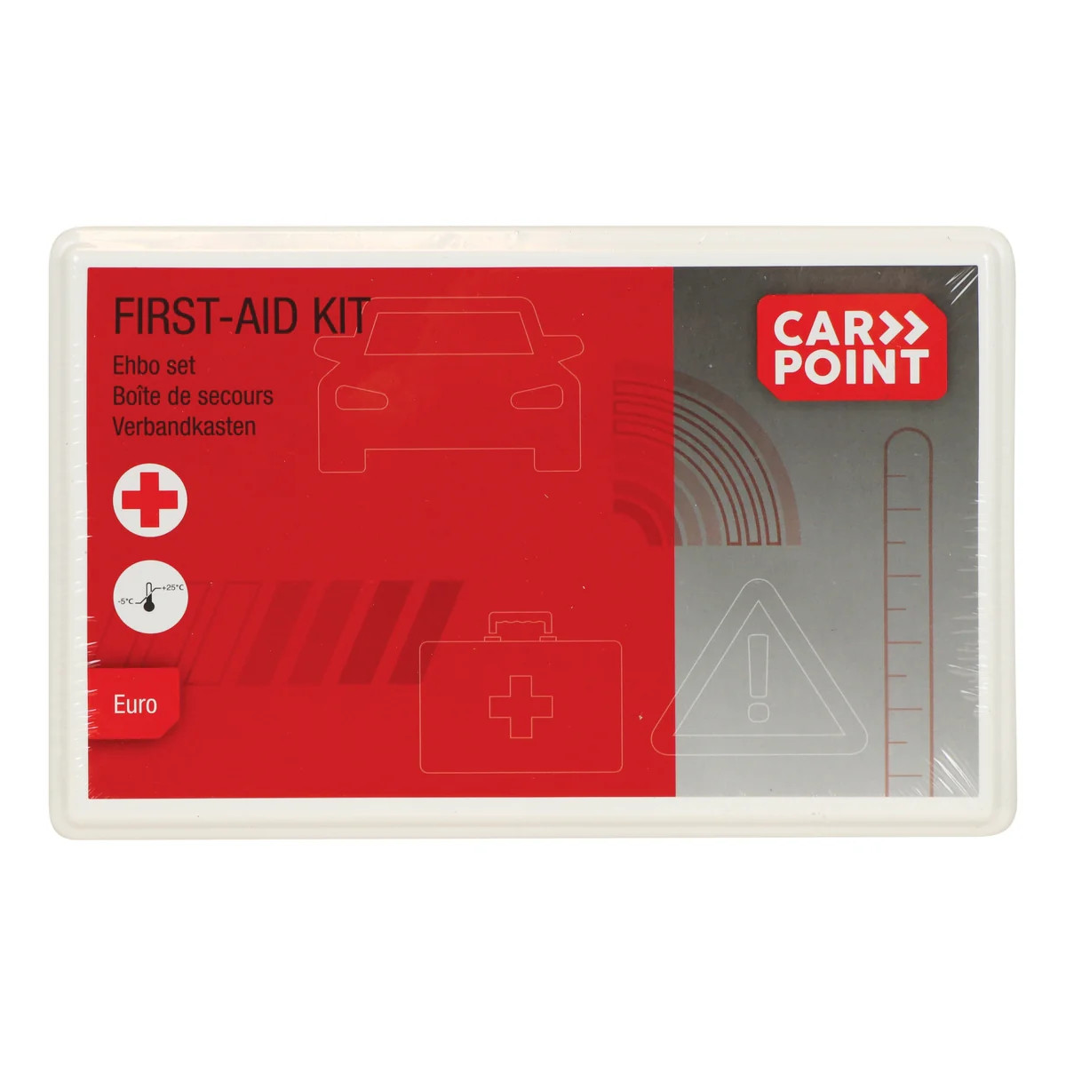 Boite de secours Euro Carpoint pour soigner les blessures legeres sur la route