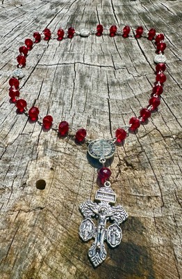 Red Glass  St. Benedict Anglican Rosary