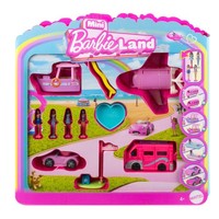 Barbie Mini Barbieland 4Er-Set Puppen- Und Spielzeugfahrzeugset Mit 4 Ca. 3,8 Cm