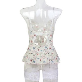 Women's Complete Outfit Sexy Lingerie Set Lace Babydoll Sleepwear with Stockings
