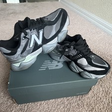 New Balance 9060 U9060BLK Black Castlerock/Rain Cloud Low Top Suede Sneaker