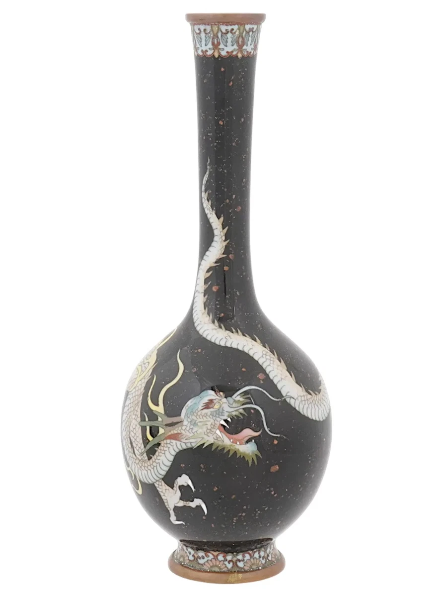 日本景泰蓝龙在日本古董花瓶| eBay