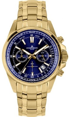 Jacques Lemans - Liverpool Chrono blau/goldf. - 1-2117O - Herrenuhren