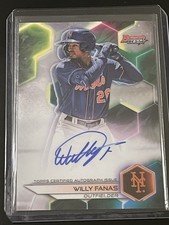 2023 Bowman's Best Willy Fanas Rookie RC Autograph #B23-WFS New York Mets