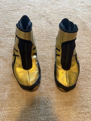 ASICS Omniflex-Attack V2.0 Wrestling Shoes Gold Black J600Y 