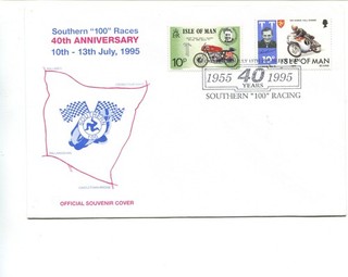 Isle of Man 1995 40 years of Southern 100 racing cover