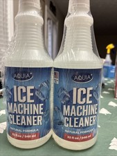 2 Pack Aquia Ice Machine Cleaner And Descaler Natural Liquid Formula 32fl Oz