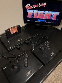 Neo Geo AES Console Low Serial Number  #19354 - 2x Old Style Sticks + 2 Games