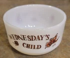 Vintage Fire King Wednesday Child Cereal Bowl Excellent Condition
