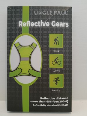 Uncle Paul Reflektierende Weste geeignet zum Wandern, Radfahren und Laufen Neu