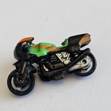 Micro Machines Motorbike Ducati 1000 Motorcycle Tiny Bike Black Green