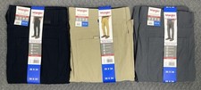 Wrangler Men's Tech Pant UPF 50 Lot of 3 Black, Tan  Gray 36x34 OR 38x34 NWT