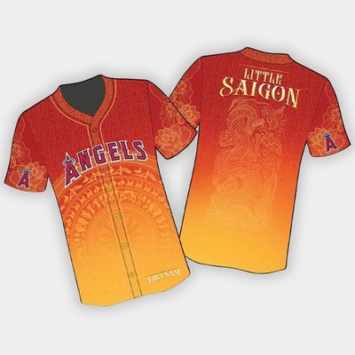 Custom Name - 2026 Angels Vietnamese Heritage Night Baseball Jersey - All Size