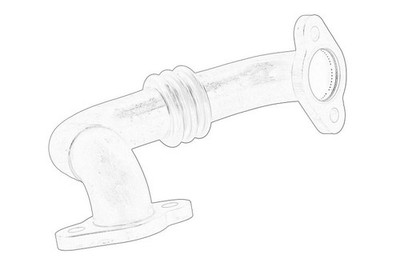 Für OE VW 03L 131 521AP Charge air pipe 03L 131 521AP Exhaust fumes recirculati