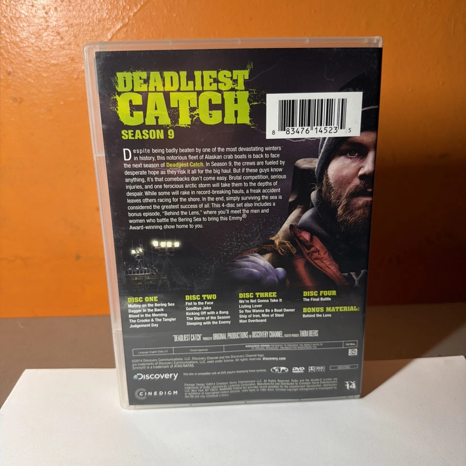 Deadliest Catch Season 9 (5 DVDs, 2014, Discovery) - Image 2 of 4