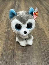 TY Beanie Boos - SLUSH the Husky (Medium Size - 9 inch) Stuffed Plush Toy MWMTs