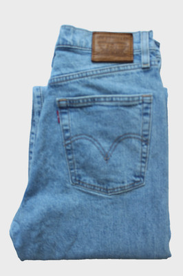 Levi's Ribcage Straight Jeans Big E Damen W27 L27 Hellblau Stretch LEVJ314