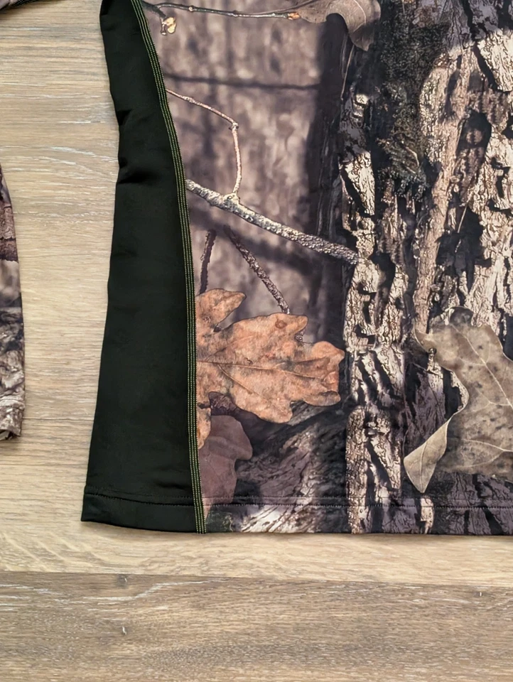 Mens Under Armour Coldgear Infrared Fitted Forest Camo Mock Neck L - Image 2 of 4