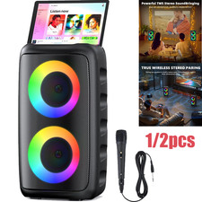 Portable Bluetooth Speaker Sub Woofer Heavy Bass Loud Sound Party System w/ MIC