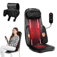 Massage Seat Cushion With Heated Back Neck Body Massager Chair For Home Office