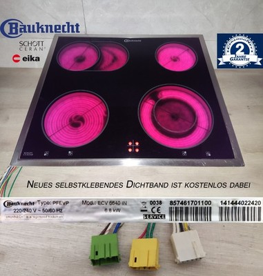 Bauknecht ECV6640 m. Schott Ceran  Glaskeramik   ECV3460.Mit 2Jahren Garantie