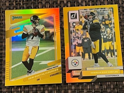 2022  Panini Donruss Gold Premium Press Proof #224  - Ben Roethlisberger + 1