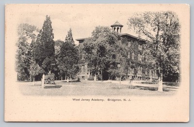 Bridgeton NJ View West Jersey Academy Educational Vintage Excelsior Postcard L4
