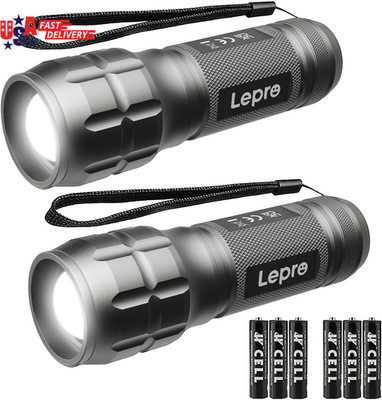 LED Flashlights High Lumens, Small Flashlight, Waterproof, Adjustable Focus Flas