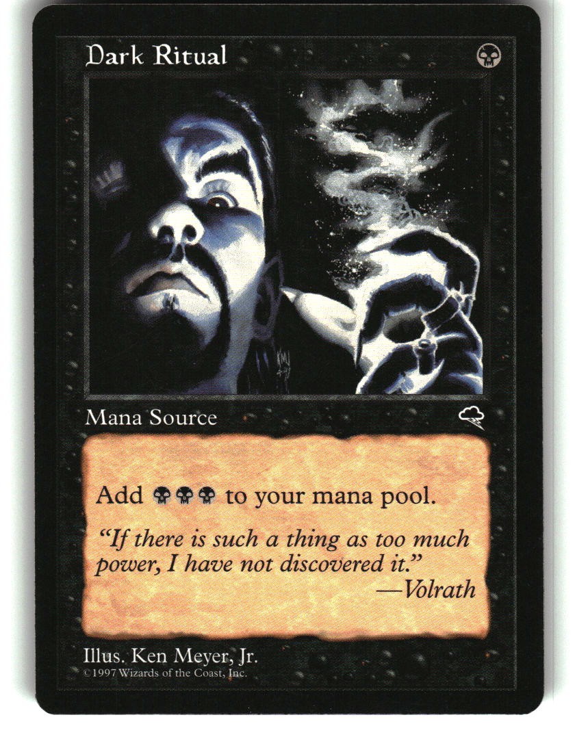 Magic the Gathering - Tempest Dark Ritual 118 Common 1997